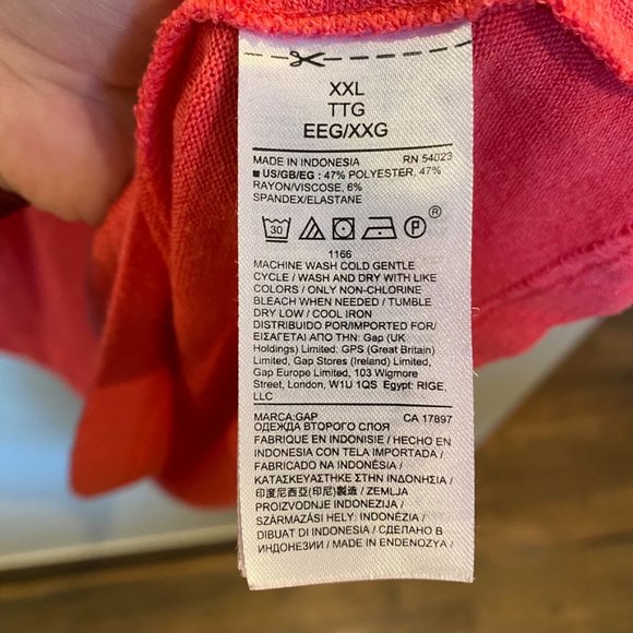 Gap Fit & Flare Dress Soft Spun Pink Dress XXL - Picture 5 of 5